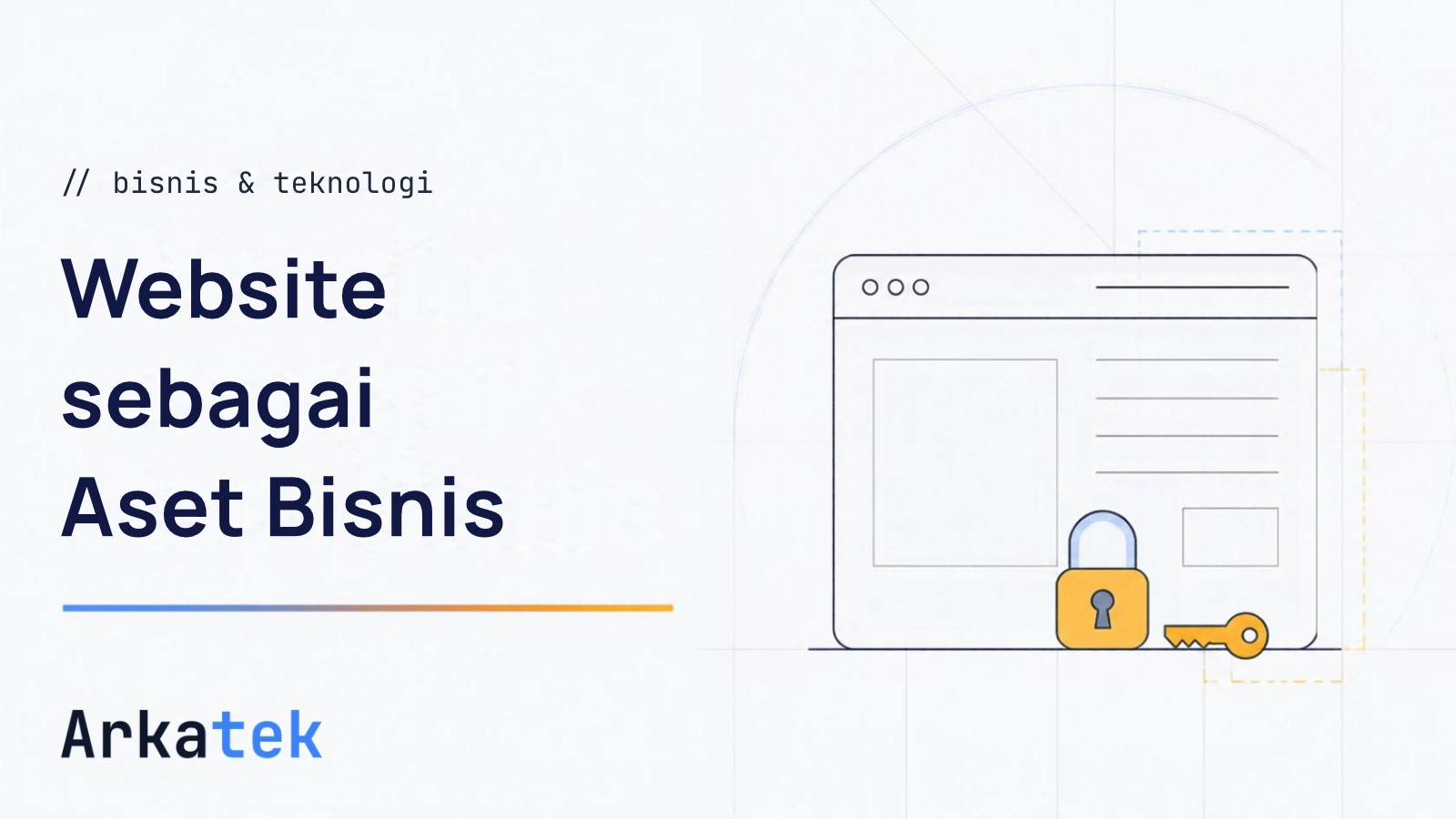 Ilustrasi Website sebagai Aset Bisnis: Kredibilitas, Kepemilikan Data, dan Kendali Penuh