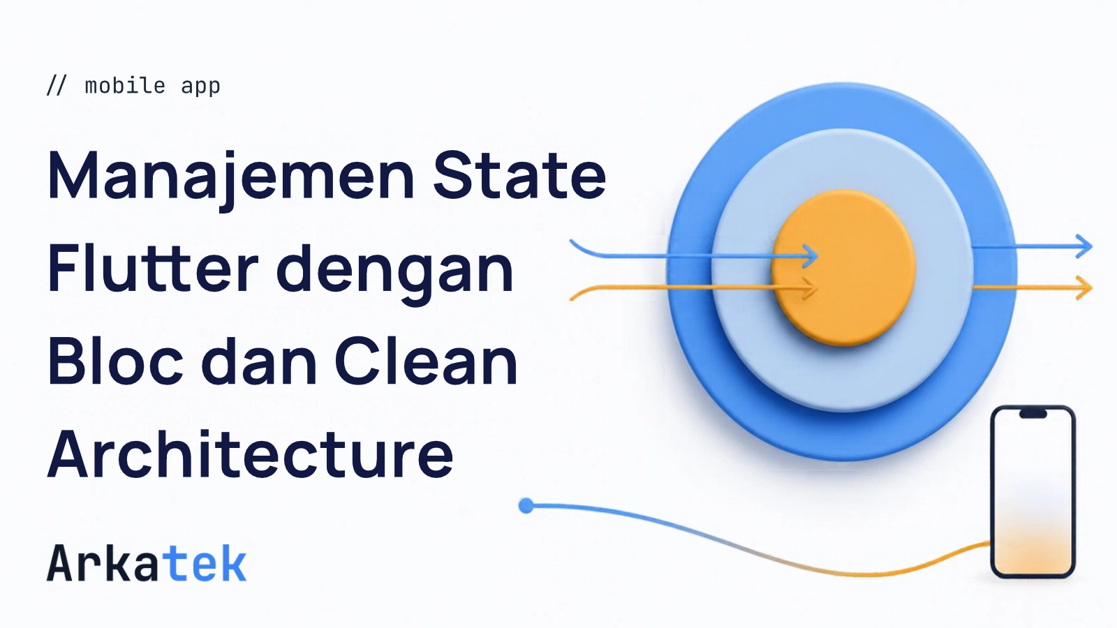 Ilustrasi Tutorial Manajemen State Flutter dengan BLoC dan Clean Architecture untuk Aplikasi Skala Besar